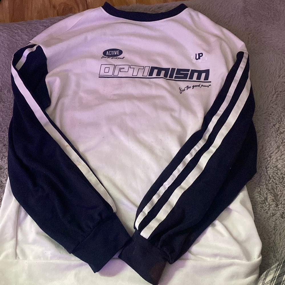 White optimism sweater